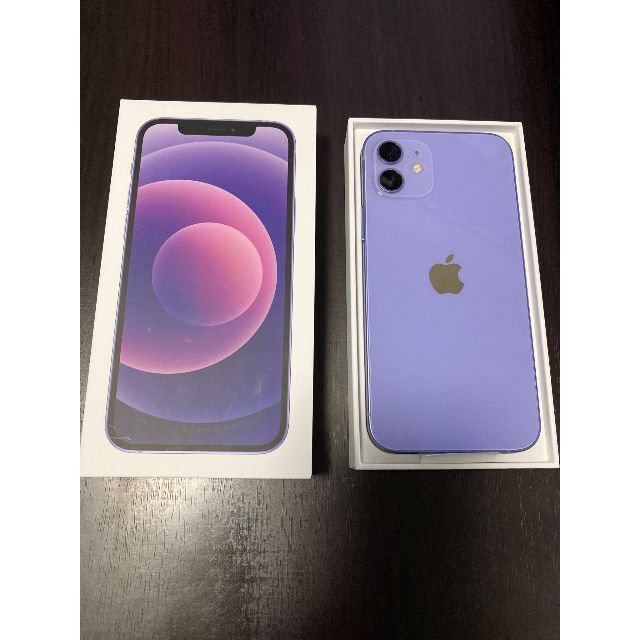 春夏新作モデル Apple - 64GB パープル SIMフリー 未使用品 iPhone12