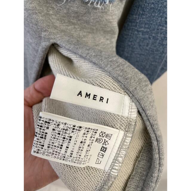 AMERI DENIM SWEAT DOCKING TOP トップス