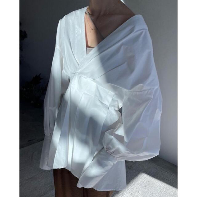 シャツ/ブラウス(長袖/七分) CLANE クラネ/ OFF SHOULDER TUCK BLOUSE