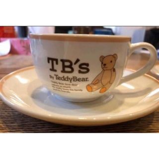 【匿名配送】レトロなTeddyBearテディベアカップ&ソーサー2客(グラス/カップ)