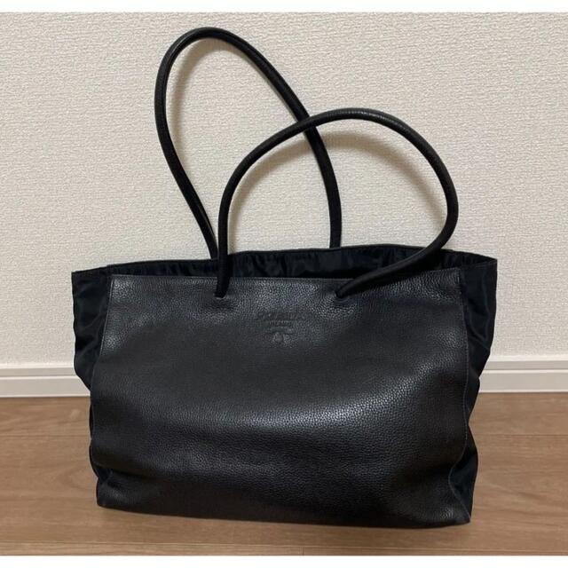 専用　PRADA レザー　トートバッグ　黒