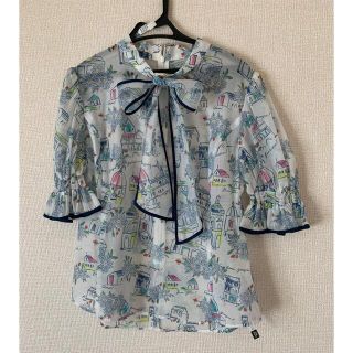 チェスティ(Chesty)のchestyチェスティBow-tie Print Blouse(シャツ/ブラウス(半袖/袖なし))