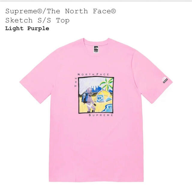 Supreme NorthFace Sketch Tシャツ S/S Top XL