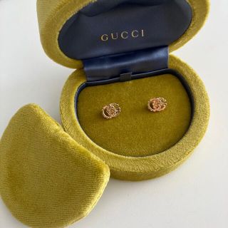 グッチ(Gucci)のみどりさま取り置き中【半額】グッチ　ダブルG  K18 イエローゴールド　ピアス(ピアス)