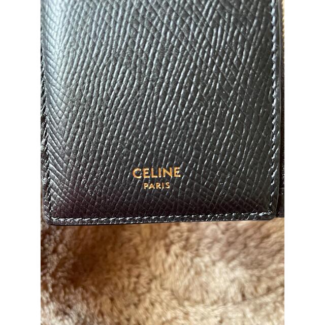 CELINE コンパクトジップドカードホルダー　BLACK