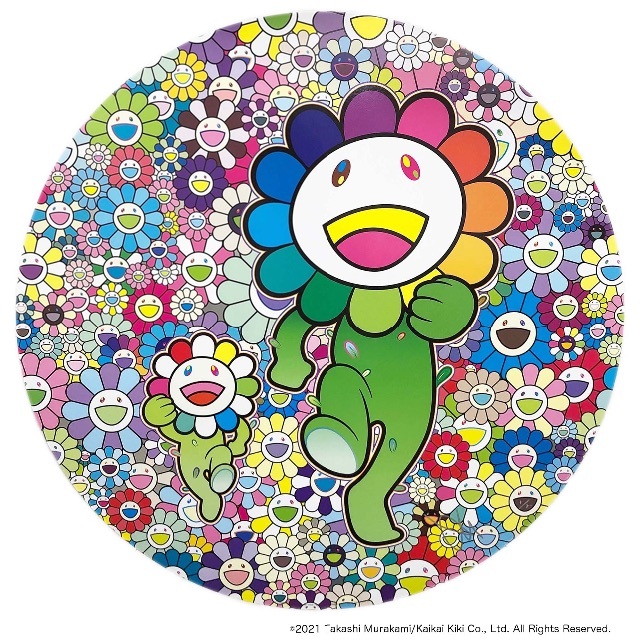 村上隆 お花畑でラッタッタ！(ポスター作品)