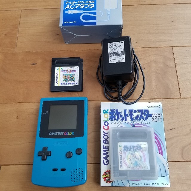 ゲームボーイ - 再値下げ❗ゲームボーイカラー本体(青)+ACアダプタ+ポケモン銀+ドラクエⅠ.Ⅱ