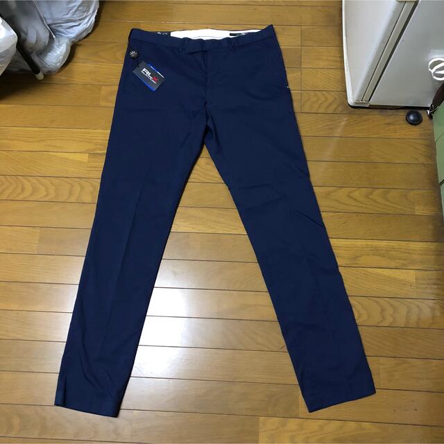 POLO RALPH LAUREN(ポロラルフローレン)の新品 RLX アールエルエックス ゴルフ スラックス パンツ ネイビー スポーツ/アウトドアのゴルフ(ウエア)の商品写真