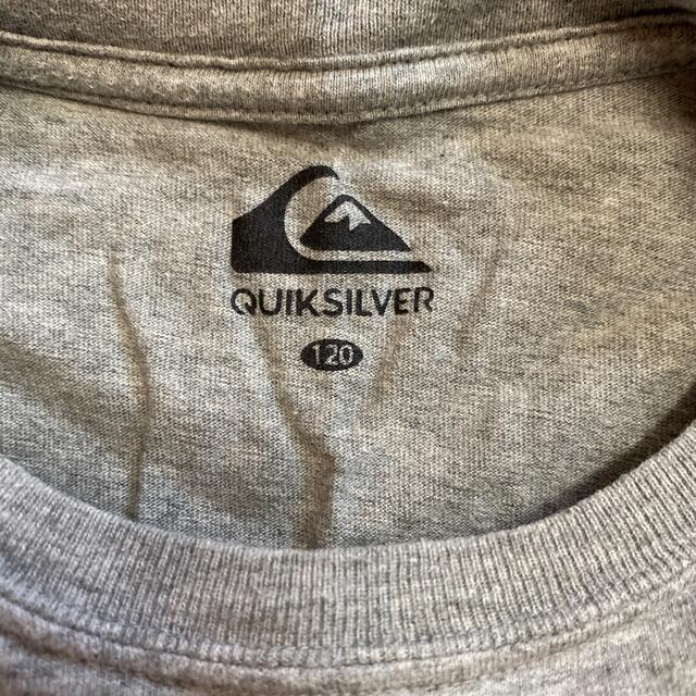 QUIKSILVER(クイックシルバー)のQuick Silver ☆ 120㎝ Tシャツ グレー キッズ/ベビー/マタニティのキッズ服男の子用(90cm~)(Tシャツ/カットソー)の商品写真