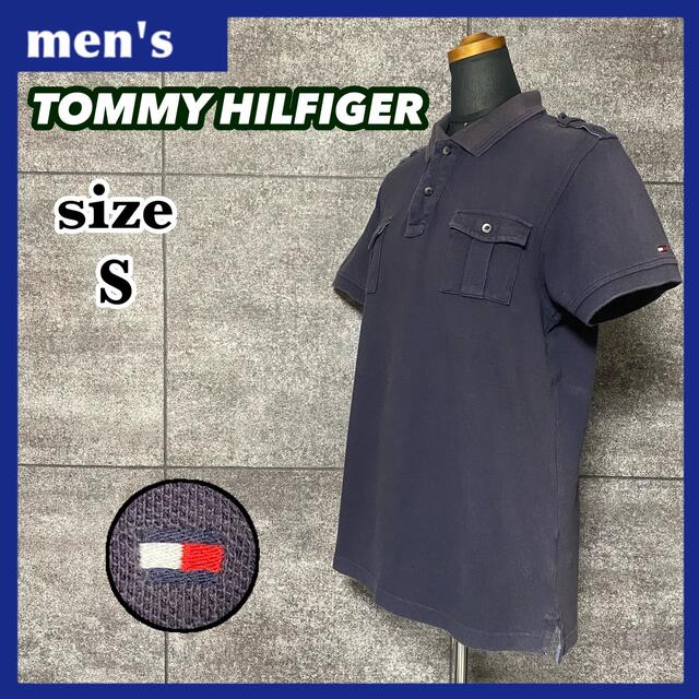 TOMMY HILFIGER(トミーヒルフィガー)のTOMMY HILFIGER トミーヒルフィガー ポロシャツ メンズ サイズS メンズのトップス(ポロシャツ)の商品写真