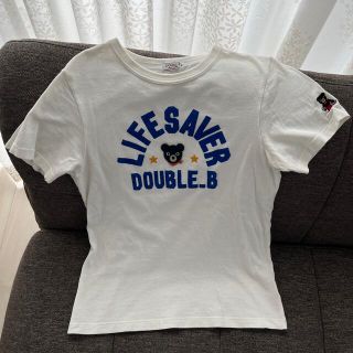 ダブルビー(DOUBLE.B)のミキハウス　ダブルB 白Tシャツ(Tシャツ/カットソー)