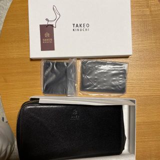 タケオキクチ(TAKEO KIKUCHI)のタケオキクチ　長財布　コインケース　パスケース付き(長財布)