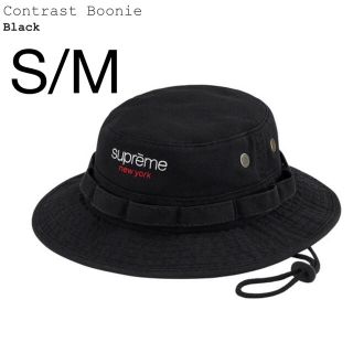 シュプリーム(Supreme)のS/M Supreme Contrast Boonie Black 黒 ハット(ハット)