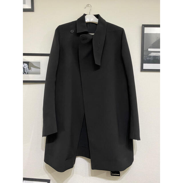 Rick Owens Trench Coat Black