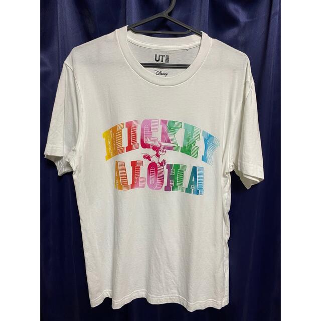 UNIQLO(ユニクロ)のUNIQLO Ｍサイズ ミッキー Aloha Tシャツ メンズのトップス(Tシャツ/カットソー(半袖/袖なし))の商品写真