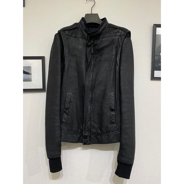 Rick Owens pilot leather jacket