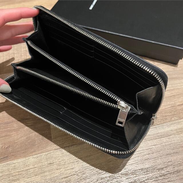 サンローラン ハートスタッズ 黒長財布