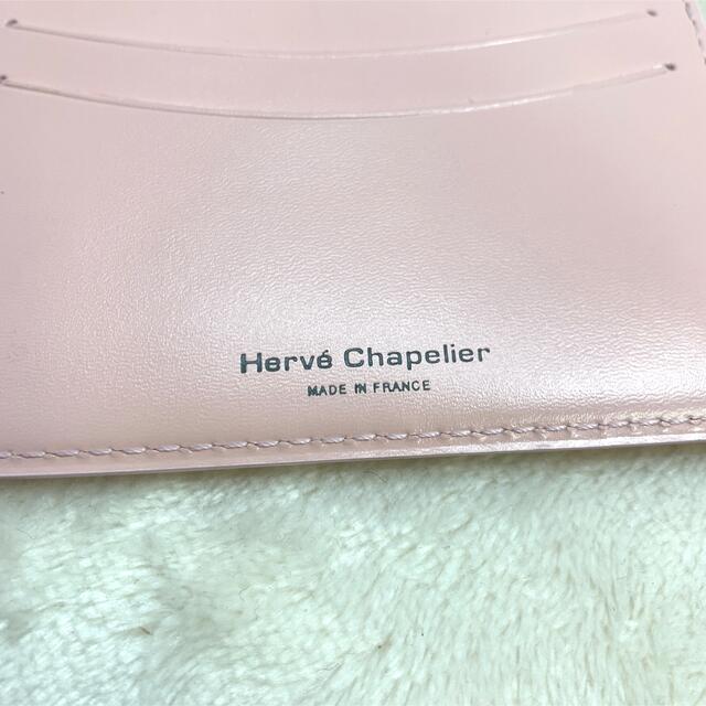 Herve Chapelier(エルベシャプリエ)の新品未使用　エルベシャプリエ　レザー　カードケース　ピンク レディースのファッション小物(名刺入れ/定期入れ)の商品写真