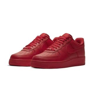 ナイキ(NIKE)のタグ付新品　NIKE エアフォース1 25.0 赤　RED(スニーカー)