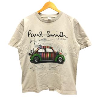 ポールスミス(Paul Smith)のポールスミス Tシャツ クルーネック プリント 半袖 L グレー マルチカラー(Tシャツ/カットソー(半袖/袖なし))