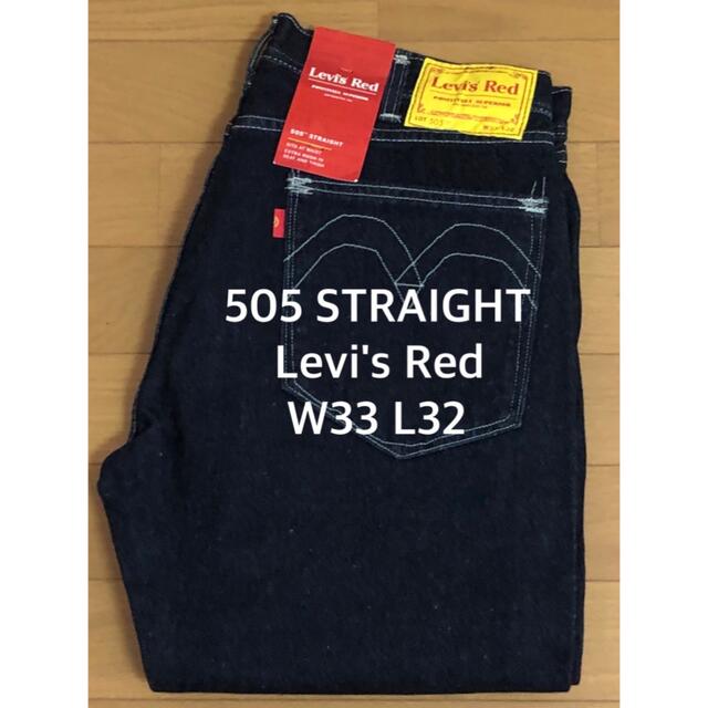 Levi's Red 505 STRAIGHT DIAMOND BEACHカラーダークインディゴ