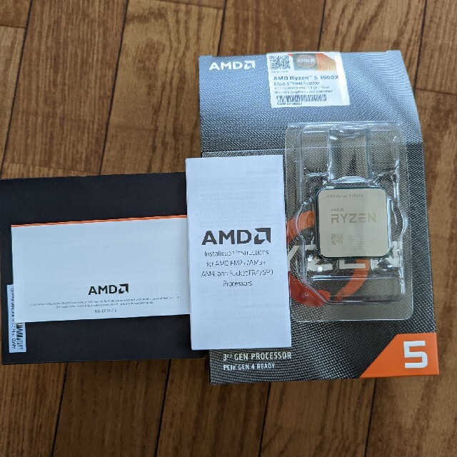 【使用品】AMD ryzen5 3500X 6コア6スレッド　CPUクーラー無しスマホ/家電/カメラ