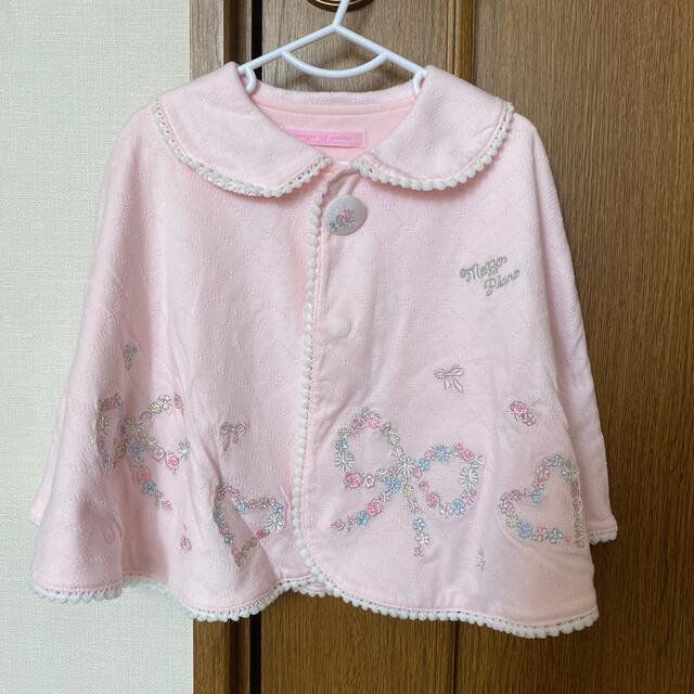 mezzo piano(メゾピアノ)のポンチョ キッズ/ベビー/マタニティのベビー服(~85cm)(カーディガン/ボレロ)の商品写真