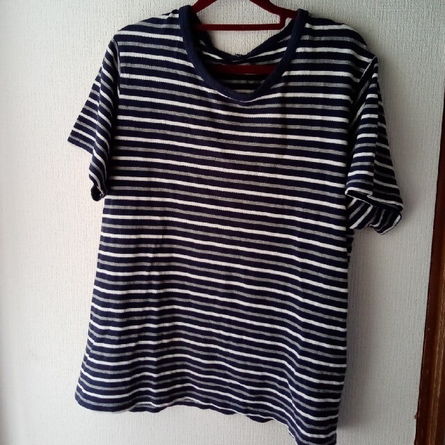 半袖　Tシャツ　ボーダー　サイズLL メンズのトップス(Tシャツ/カットソー(半袖/袖なし))の商品写真