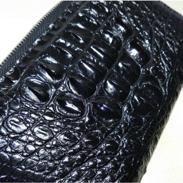 推奨 赤 長財布 ワニ革 新品 ブラウンクロコダイル 天然革 高級 ワニ ...