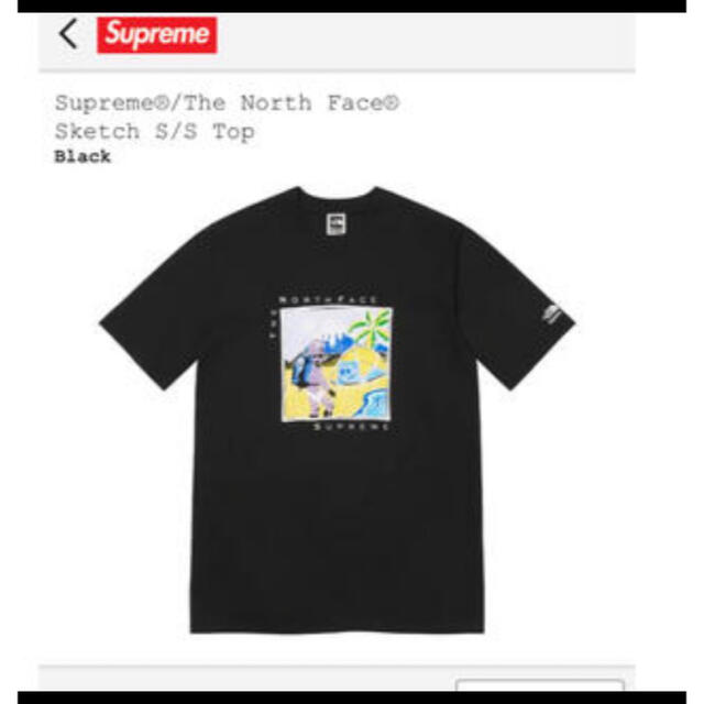 Supreme(シュプリーム)のSupreme NorthFace Sketch Tシャツ S/S Top メンズのトップス(Tシャツ/カットソー(半袖/袖なし))の商品写真