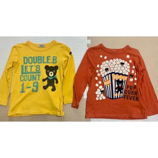 ダブルビー(DOUBLE.B)のミキハウス ダブルビー ロンＴ 2枚セット 110(Tシャツ/カットソー)