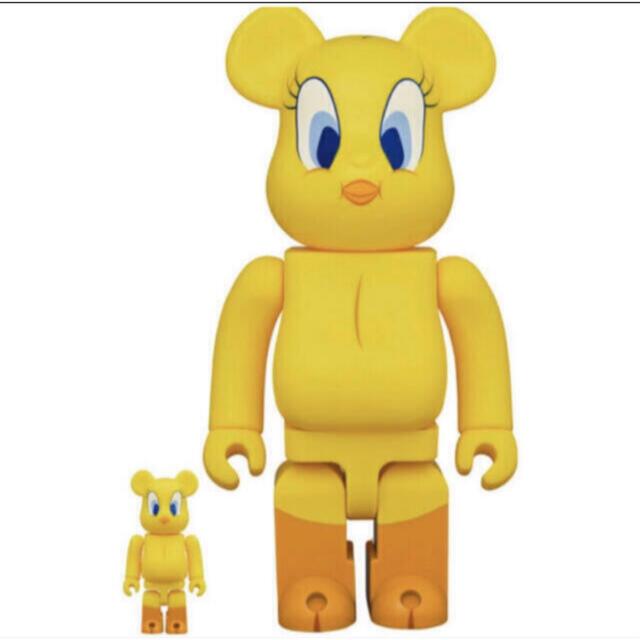 MEDICOM TOY(メディコムトイ)のBE@RBRICK TWEETY 100％ & 400％　新品 エンタメ/ホビーのフィギュア(その他)の商品写真