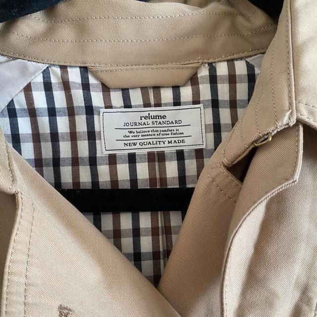 JOURNAL STANDARD(ジャーナルスタンダード)のrelume サキゾメギャバトレンチコート レディースのジャケット/アウター(トレンチコート)の商品写真
