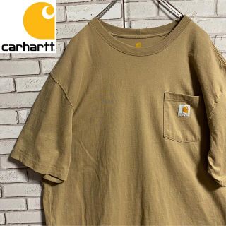 カーハート(carhartt)の90s 古着 カーハート ロゴタグ ポケットT ビッグシルエット ゆるだぼ(Tシャツ/カットソー(半袖/袖なし))