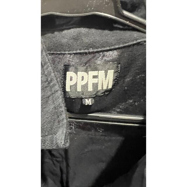 PPFM(ピーピーエフエム)のPPFM デザインTシャツ 黒 M メンズのトップス(シャツ)の商品写真