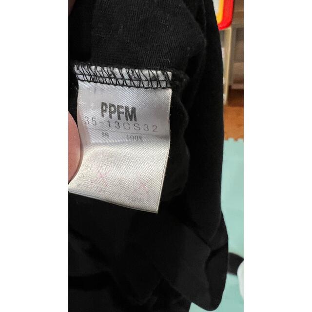 PPFM(ピーピーエフエム)のPPFM デザインTシャツ 黒 M メンズのトップス(シャツ)の商品写真