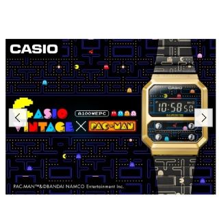 カシオ(CASIO)の新品・未開封☆CASIO パックマン コラボ  A100WEPC-1BJR(腕時計(デジタル))