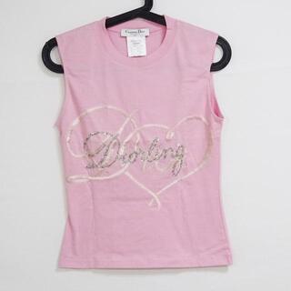 ディオール(Christian Dior) Tシャツ(レディース/半袖)（ピンク/桃色系 
