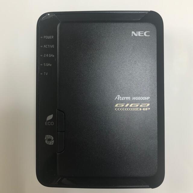 NEC(エヌイーシー)の無線ルーター　NEC PA-WG600HP  スマホ/家電/カメラのPC/タブレット(PC周辺機器)の商品写真