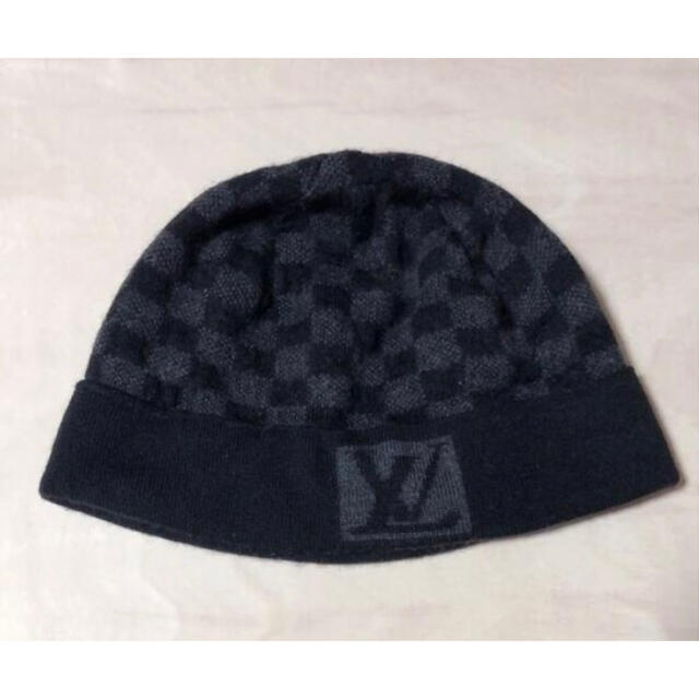美品 Louis Vuitton ルイヴィトン ニットキャップ ダミエ - grupobatia