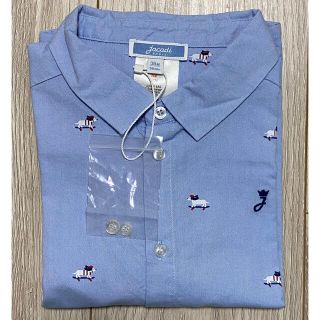 ジャカディ(Jacadi)の【新品未使用】jacadi 長袖犬柄シャツ36M 96cm(Tシャツ/カットソー)