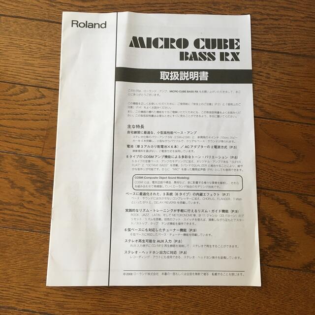 Roland MICRO CUBE BASS RX 4