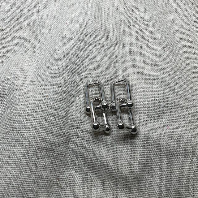 PI001 silver chain  pierce S925coating レディースのアクセサリー(ピアス)の商品写真