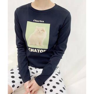 エディットフォールル(EDIT.FOR LULU)のCharles Chaton  L-Tシャツ🐈‍⬛edit for lulu (Tシャツ(長袖/七分))