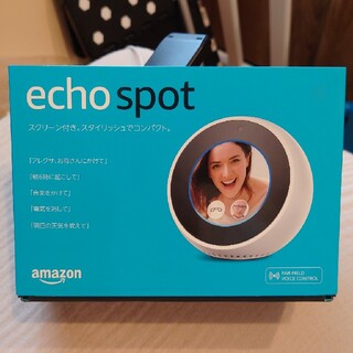 エコー(ECHO)のAmazon Echo Spot 白　新品未開封(スピーカー)