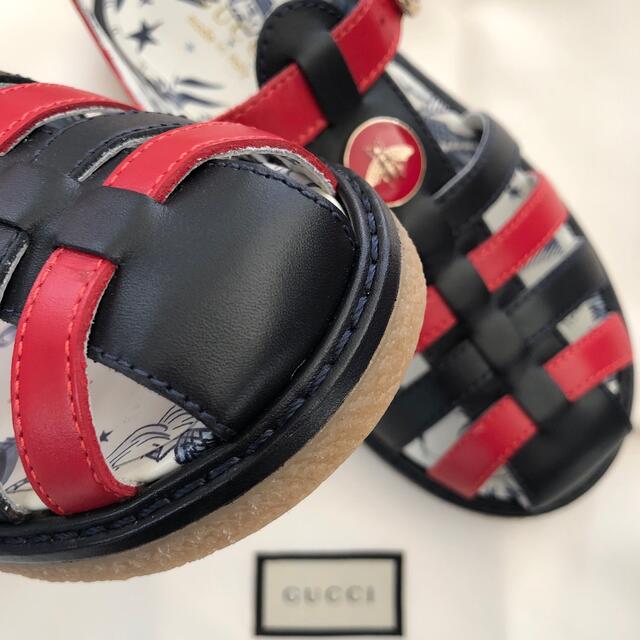 Gucci(グッチ)の【お取置き中】グッチチルドレン 新品サンダル 29 キッズ/ベビー/マタニティのキッズ靴/シューズ(15cm~)(サンダル)の商品写真