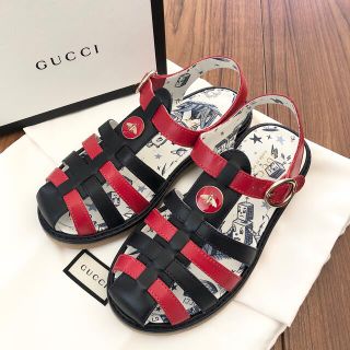 グッチ(Gucci)の【お取置き中】グッチチルドレン 新品サンダル 29(サンダル)