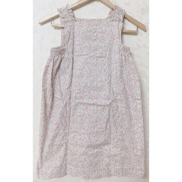 ハンドメイド ワンピース 子供服 110 春夏服 レトロ キッズ/ベビー/マタニティのキッズ服女の子用(90cm~)(ワンピース)の商品写真