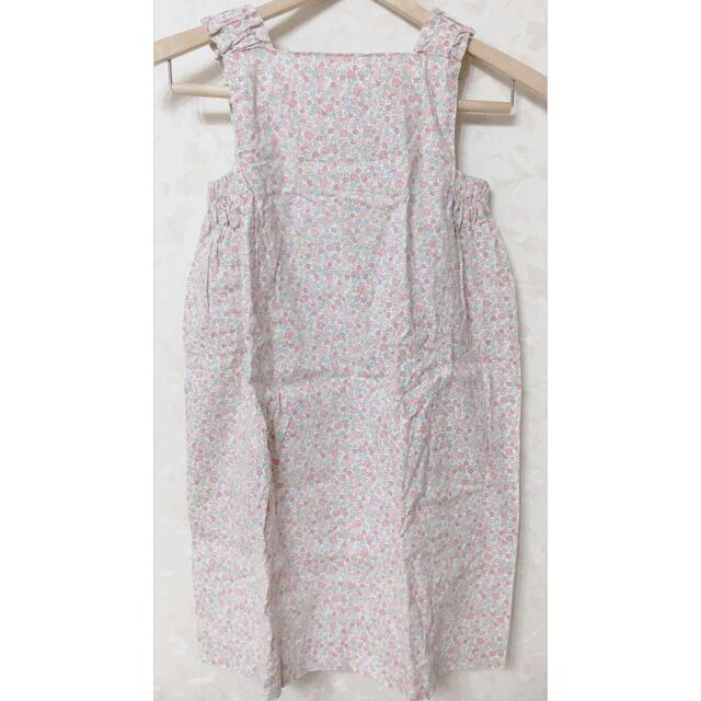 ハンドメイド ワンピース 子供服 110 春夏服 レトロ キッズ/ベビー/マタニティのキッズ服女の子用(90cm~)(ワンピース)の商品写真