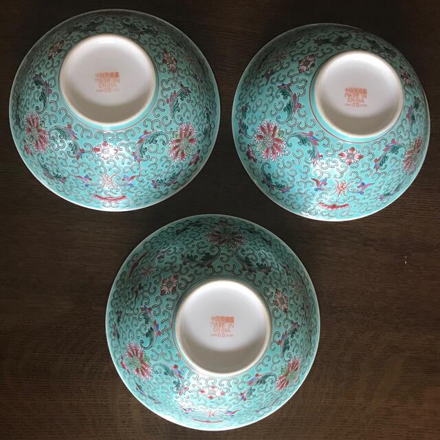 中国景徳鎮 青緑蓮 丼ぶり 3個 希少 ビンテージの通販 by 中国景徳鎮 青緑蓮 丼ぶり 3個 希少 ビンテージの通販 by